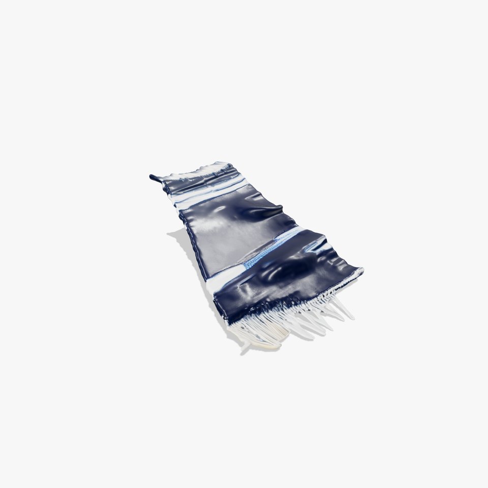 Navy Striped Towel model pack